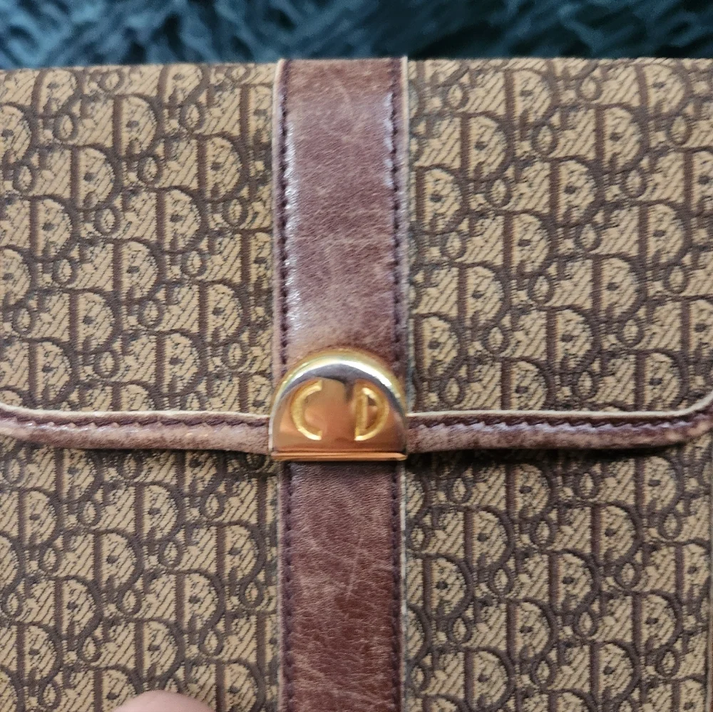 Vintage Christian Dior Trotter Monogram Canvas Trifold Wallet